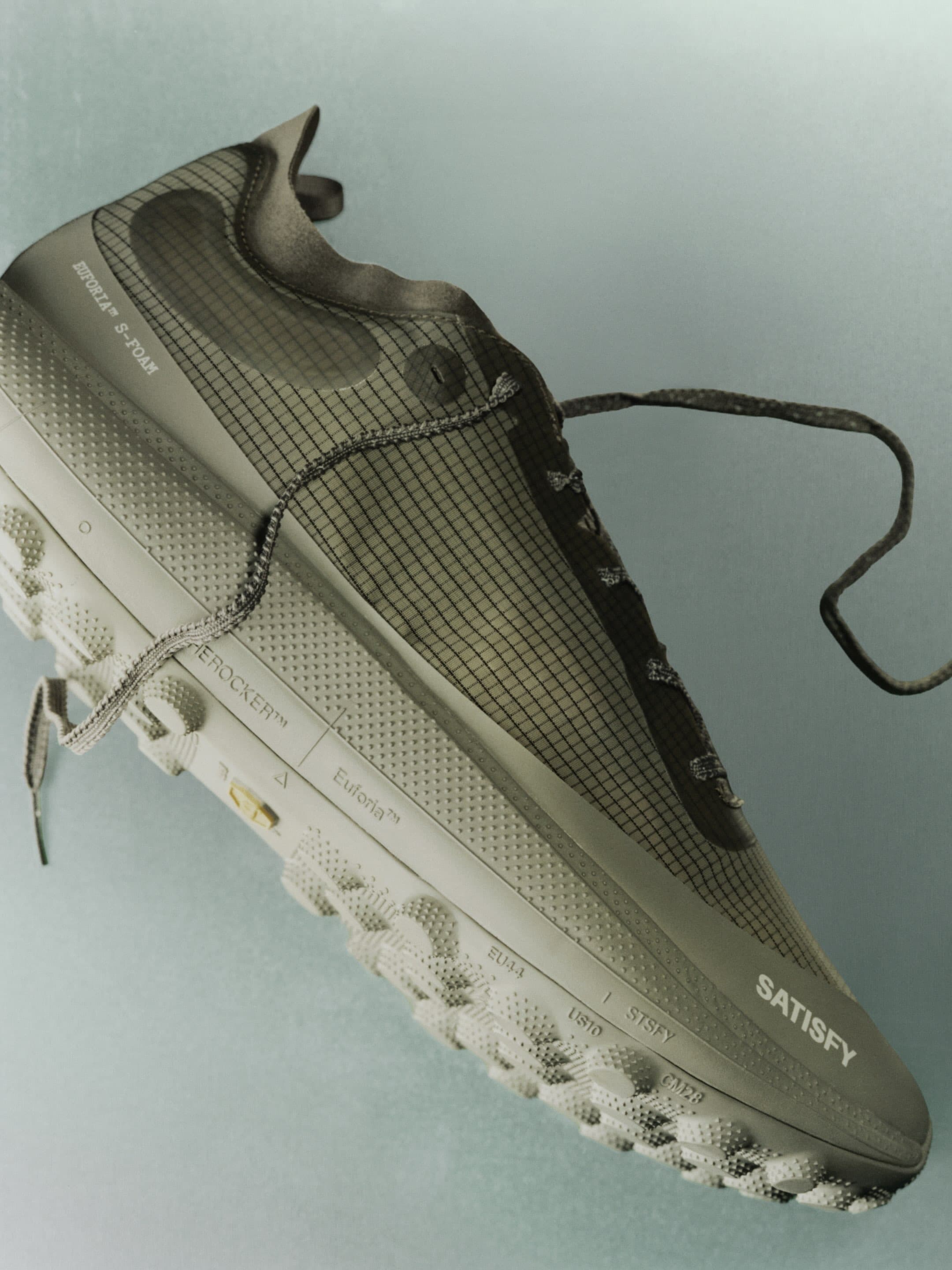 Satisfy releases TheROCKER ultradistance shoe in Covert Green Credited to @satisfyrunning.